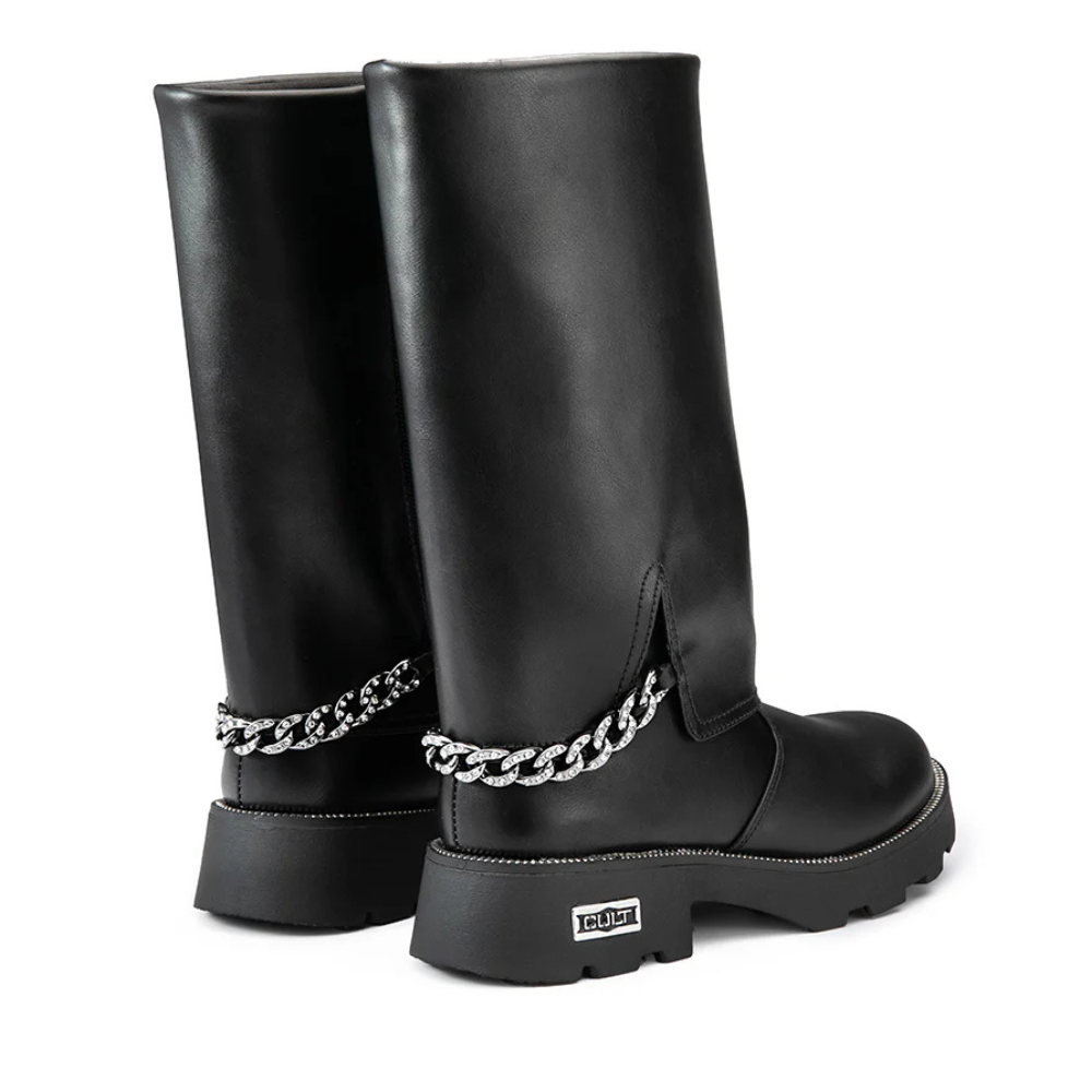 Cult Stivale da Donna in pelle nero Art.T-369