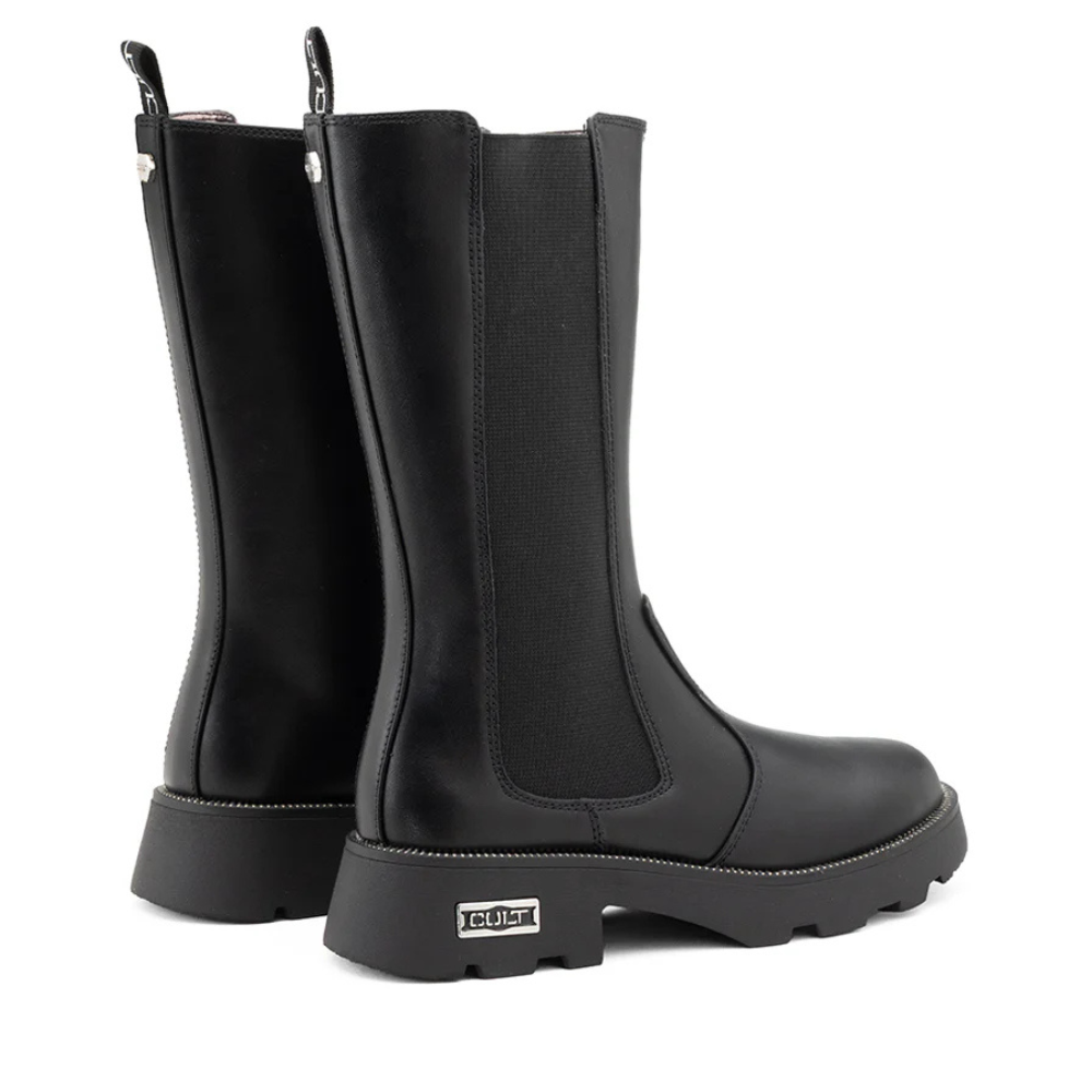 Cult Stivale da Donna in pelle Art.T-229 Col.Nero