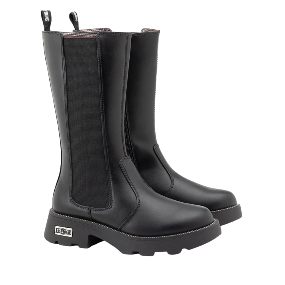 Cult Stivale da Donna in pelle Art.T-229 Col.Nero