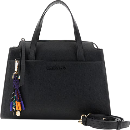 Cafènoir Borsa da Donna bauletto con tracolla removibile Art.C3WA0901 Col.Nero