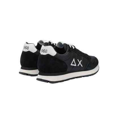SUN68 Sneaker Tom Solid in nylon e suede nero Z44101 Scarpe da Uomo
