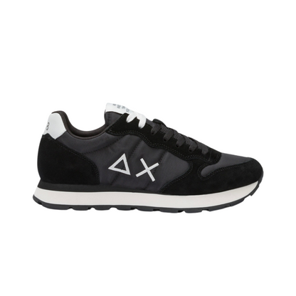 SUN68 Sneaker Tom Solid in nylon e suede nero Z44101 Scarpe da Uomo