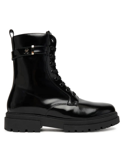 Tommy Hilfiger Stivaletti da Donna in pelle nero T4A5-34028-1453999