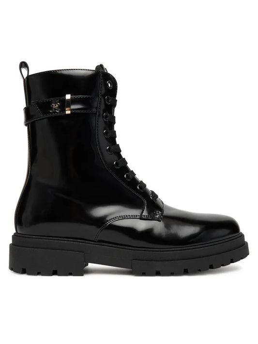 Tommy Hilfiger Stivaletti da Donna in pelle nero T4A5-34028-1453999