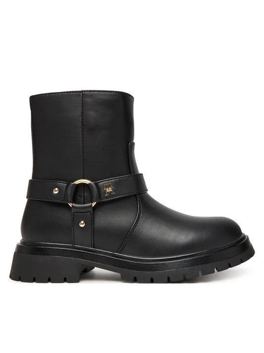 Tommy Hilfiger Stivaletti da Donna in pelle nero ART.T3A5-34021-1355999