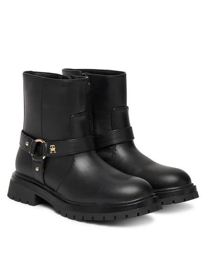 Tommy Hilfiger Stivaletti da Donna in pelle nero ART.T3A5-34021-1355999